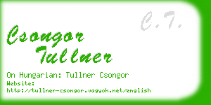 csongor tullner business card